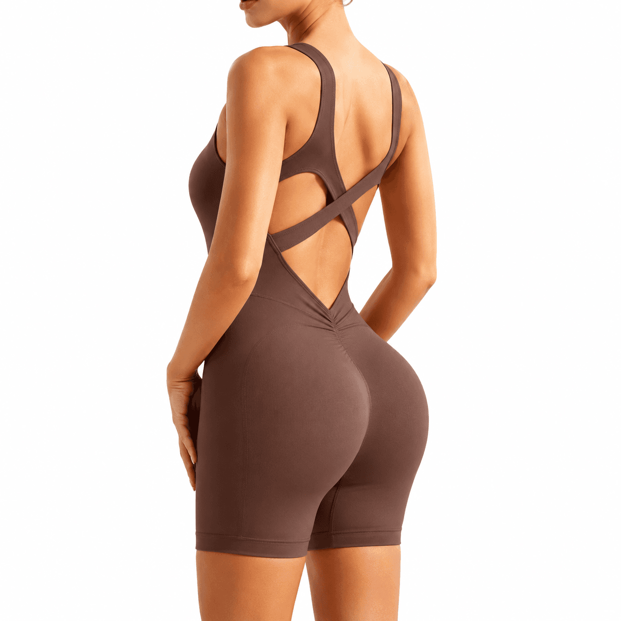 Enterizo Deportivo Yoga Espalda Cruzada